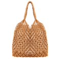 thumbnail image 1 of Sac à Main pour Femmes Mode Filet de Pêche Tissé Sac de Plage Sac à Bandoulière Sac de Magasinage, 1 of 10