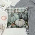 thumbnail image 2 of PHYHOO  Buffalo Plaid Pumpkin Eucalyptus Leaves Throw Pillow Cover, Fall Autumn Thanksgiving Harvest Decoration for Home Sofa Couch, 2 of 5
