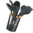 thumbnail image 3 of Set Kitchenware Kit Silicone Cookware Set Wood Handle Non Stick Cooking Utensils with Container, 3 of 5