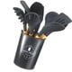 thumbnail image 3 of Juego de utensilios de cocina, kit de utensilios de cocina, utensilios de cocina de silicona, juego de utensilios de cocina con mango de madera, diseño elevado, 3 of 5