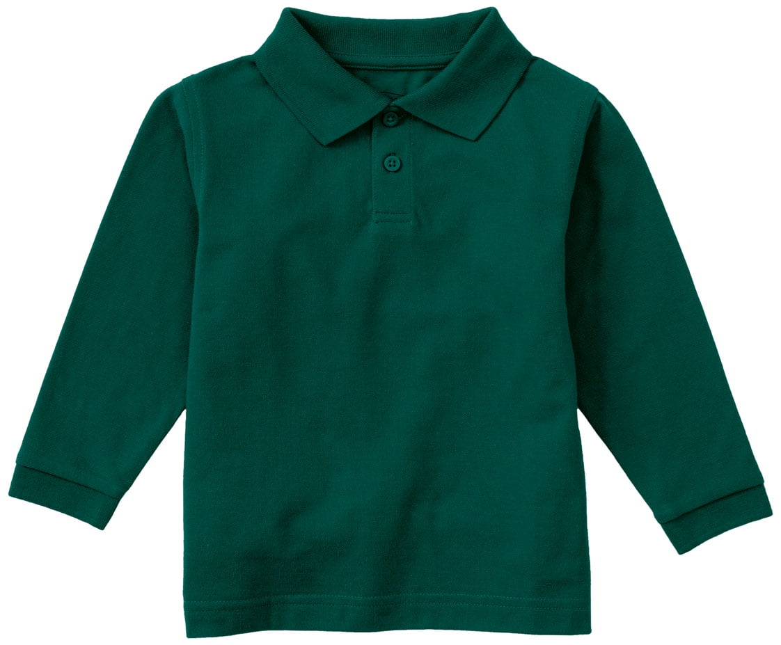 CLASSROOM Boys Uniform Long Sleeve Pique Polo 