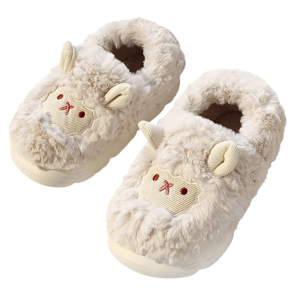 SUYIDA Womens Home Slippers - Cozy Slippers For Indoor Outdoor Soft Comfortable Warm Winter Slide On Flat With Sole All Day Wear