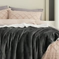thumbnail image 6 of U by Bedsure Sherpa Fleece King Blanket Charcoal - Thick Warm Blankets,220gsm, Soft Large Blanket,108x90 inches, 6 of 6