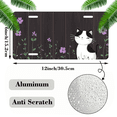 thumbnail image 2 of 1 Pcs 2D Flat License Plate Covers & Frames, A cute black and For Decorative Front, Waterproof For Decoration Aluminum License Plate Covers & Frames Cover For Men Women, 12" X 6", 2 of 7