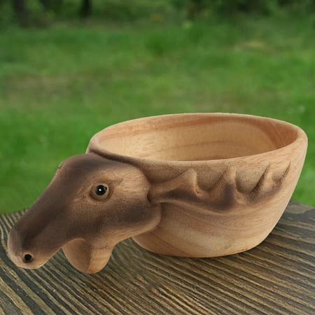 

Tiitstoy Hand-carved Wooden Cup Bear Home Furnishings Ornaments