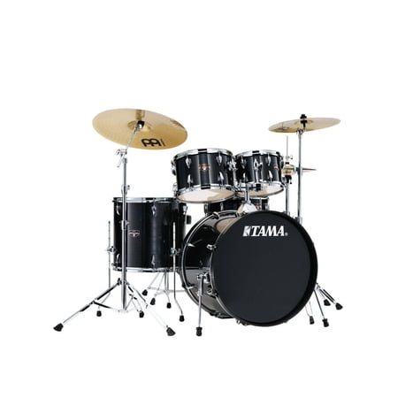 Tama Imperialstar 5-Piece Complete Drum Set w/ Meinl HCS Cymbals - 22" Bass (Hairline Black)