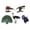 Style D, variant on Almencla 5Pcs s Figurines Collection Lifelike Educational Toy Crafted Playset Cake Toppers for Party Supplies Desktop Ornament A