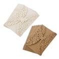thumbnail image 2 of 20 Pcs Delicate Carved Wedding Party Invitation Card Envelope Invitations for Wedding,Ivory White & Golden Beige, 2 of 8