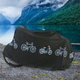 thumbnail image 6 of Durable Bike Cover Waterproof Accessories Sun Protection Windproof Raincoat Black, 6 of 8