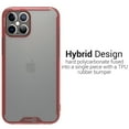 thumbnail image 6 of CoverON Apple iPhone 12 Pro Max Case (6.7"), Clear Slim fit Lightweight Hard Phone Cover TPU, Red Bumper, 6 of 8