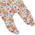 thumbnail image 5 of Milkberry Bamboo Pajamas Coverall for Baby Girls Footed Sleep Bodysuit for Infants Size 6-9 Months Flower Pot, 5 of 7