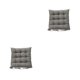 thumbnail image 4 of Kearding Cojín de asiento de lino Transpirable Cuadrado Verano PP Algodón Color sólido Sillón de hogar Silla de computadora Sofá Cojín de Gris 2Conjunto, 4 of 6
