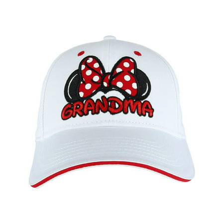 Size one size Women's Minnie Mouse Grandma Fan Baseball Cap, White