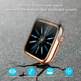 thumbnail image 2 of Tianle Portable Electronic Device Cover, Compatible with Apple Watch 42mm Series 3/2/1, Full Protective Screen Protector Case HD, 3 Pack Black/Rose Gold/Clear, 2 of 7
