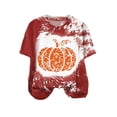 thumbnail image 5 of Dagaeig Womens Halloween Shirt Halloween Ghost T Shirt Women Funny Pumpkin Printed Cute T Shirts Retro Tees Long Sleeve Fall Season Tees|Wine XL, 5 of 5