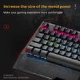 thumbnail image 4 of VIPQV Wired Gaming Keyboard with Wrist Rest Combo, RGB Backlit, Mechanical Feel Anti-ghosting Keyboard, PC/Mac Support, 4 of 7