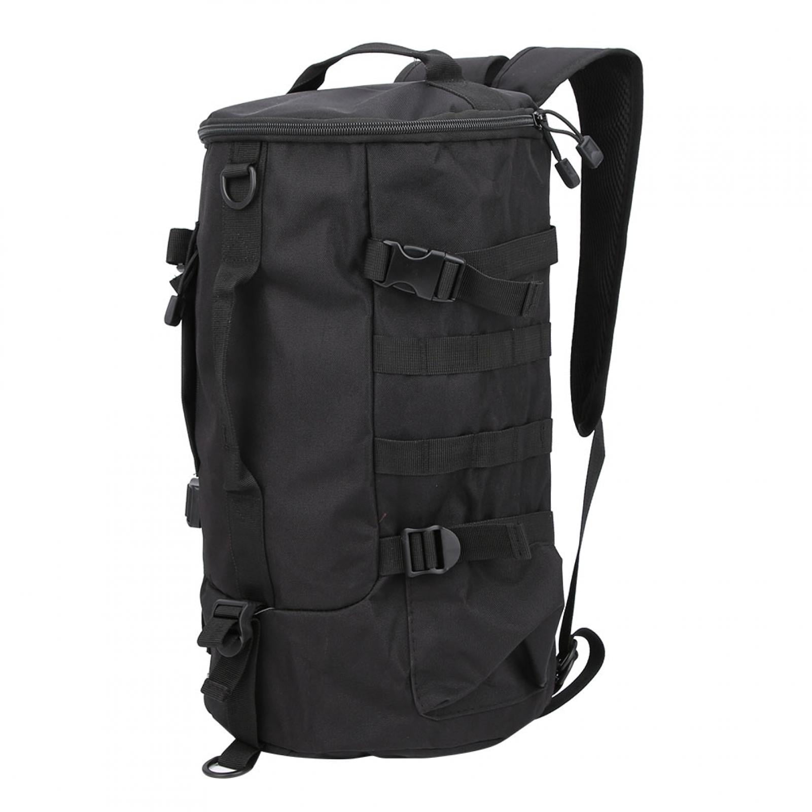 23L Waterproof Fishing Tackle Backpack Storage Bag Outdoors Cylinder Backpack 
