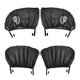 thumbnail image 1 of 2 uds, cortinas de puerta delantera de gasa negra con red para insectos para puerta de coche (2 frontales) Likrtyny Accesorios para autos y motos, 1 of 8