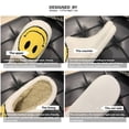 thumbnail image 4 of Smiley Face Slippers,Retro Soft Plush Lightweight House Slippers Slip-on Cozy Indoor Outdoor Slippers,Slip on Anti-Skid Sole, 4 of 16