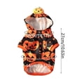 thumbnail image 3 of Halloween Dog Pajamas, Adorable Pumpkin Dog Pjs Pet Onesie Stretchable Doggy Clothes 4 Legs Festival Doggie Jammies Cat Pajamas Halloween Costumes, 3 of 7