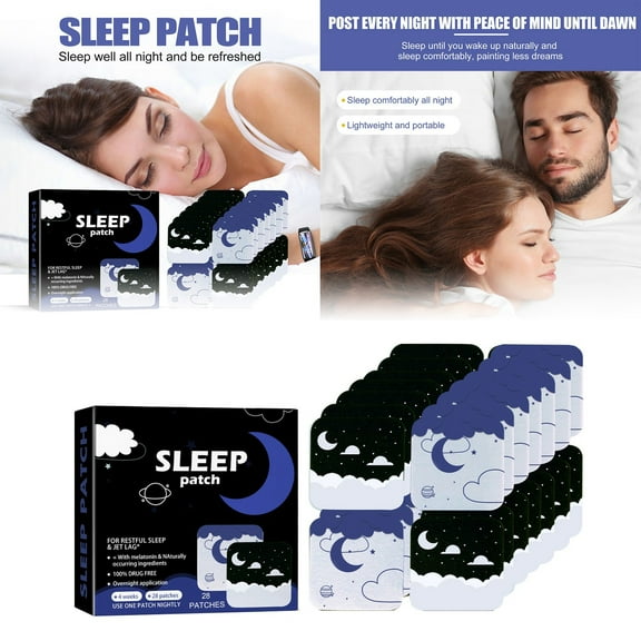 Pack of 60 Sleep Patches,All Natural Deep Sleep Patches,Improved Natural Deep Sleep Patches,Sleep Aids Sleep Patch to Improve Last All Night for Men and Women