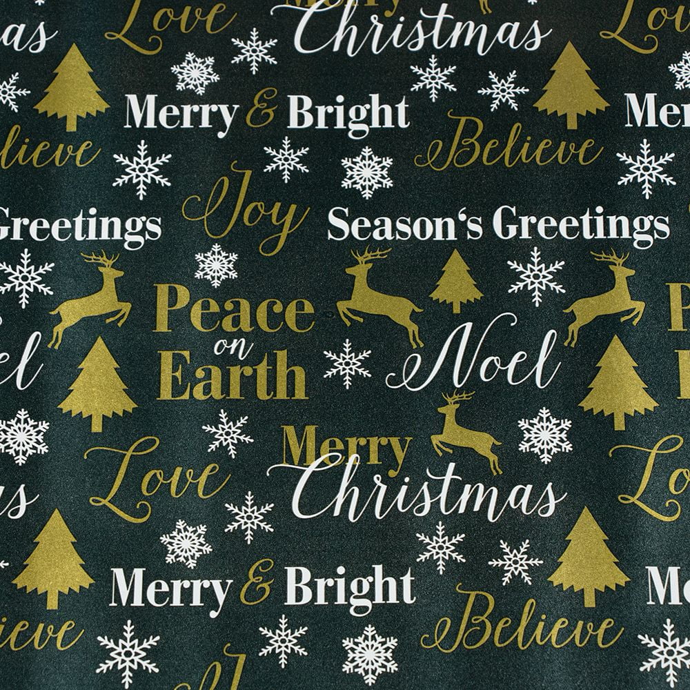 GOLD/SILVER HOLOGRAM REVERSABLE CHRISTMAS FOIL WRAP-NOT SOLD IN STORES~9 FEET 