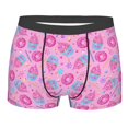 thumbnail image 3 of Haiem Pink Donuts Men's Boxer Briefs, Every Day Comfort Stretch Cotton Moisture-Wicking Underwear-Large, 3 of 8