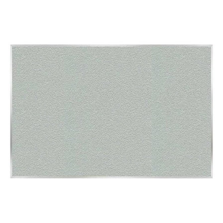 Ghent Vinyl Bulletin Board - Satin Aluminum Frame - 4ft H x 7ft  4"W - Silver