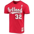 thumbnail image 2 of Men's Mitchell & Ness Bill Walton Red Portland Trail Blazers Hardwood Classics Player Name & Number T-Shirt, 2 of 3
