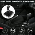 thumbnail image 2 of Unique Bargains 6 Speed Manual Gear Shifter Knob with Cover for Mercedes-Benz C-Class Automotive Gearbox Stick Shifter Lever Knob Black Plastic Faux Leather 1 Pc, 2 of 6