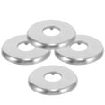 thumbnail image 4 of Himition 4pcs Plumbing Cover Plate 1/2 inch Escutcheon Plate Wall-mounted Water Pipe Cover Round Escutcheon Plate, 4 of 5