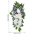 thumbnail image 4 of Clearance!24"Farmhouse Wreath White Dogwood Flower Wreath for Front Door Floral Hanging Door Wreath,Spring Wreath for Indoor Home Wall Window Decor, 4 of 8