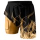 thumbnail image 3 of WILLBEST Pantalones Cortos Deportivos para Hombre, Pantalones Casuales de Verano para Playa de Doble Capa, Pantalones Cortos de Estilo Casual Estampado Versátiles A La Moda para Hombre, 3 of 3