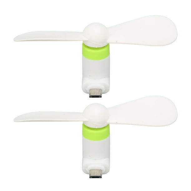Mini Ventilador de Teléfonos Celulares, Teléfono de Bajo Ruido Ventilador USB White Gentle Para La Oficina