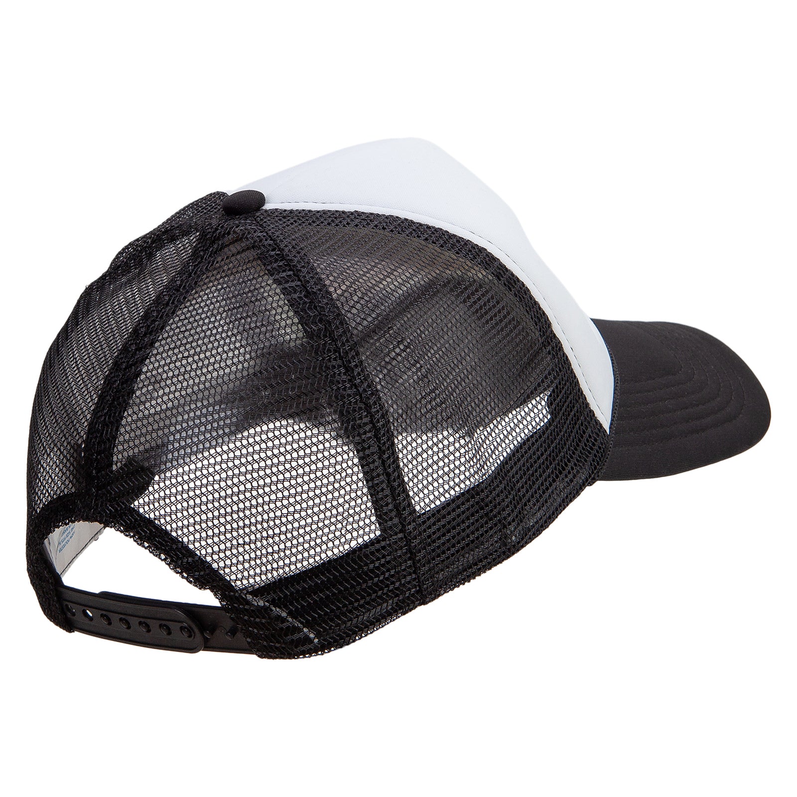Boo Embroidered Summer Foam Mesh Trucker Cap - Black White  display picture 3