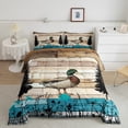 thumbnail image 2 of Homewish Rustic Mallard Duck Queen Comforter Set,Country Farmhouse Lodge Bedding Sets,Brown Blue Bedding Comforter Set For Boys Teens,Ultra Soft Home Decor Reversible,3 Pieces, 2 of 8