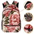 thumbnail image 3 of Peony Backpack Lightweight Bookbag Travel Rucksack Laptop Daypack for Women Men, 3 of 6