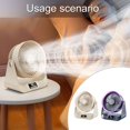 thumbnail image 2 of YIEMEEN Table Fan 10000mAh Rechargeable Battery Operated Portable Tent Fan 5 Speed for Camping Picnic Barbecue Office, 2 of 13