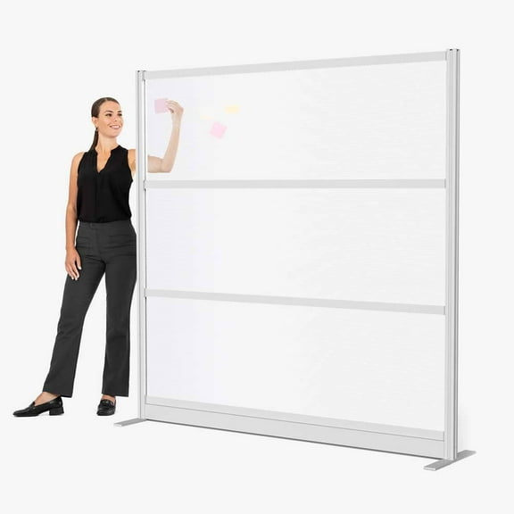 Luxor Translucence Modular Wall Room Divider System - 70" W x 70" H, Freestanding