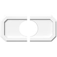 thumbnail image 1 of Ekena Millwork CMP20X10ED2-06000 6 in. ID x 7 in. Rectangle Emerald Architectural Grade PVC Contemporary Ceiling Medallion - 2 Piece, 1 of 4