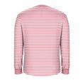 thumbnail image 6 of YueHuiYing Women's Black & White Striped Polka Dot Long Sleeve T-Shirt - Round Neck Loose-Fit Breathable Everyday Versatile Top, 6 of 6