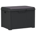 thumbnail image 4 of vidaXL Patio Storage Box with Seat Cushion Anthracite 33 gal PP, 4 of 9