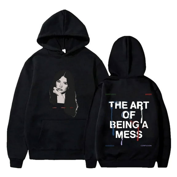 Lauren Spencer Smith The Art Of Being A Mess Merch Photo Print Unisex Long Sleeve Fleece Hoodie