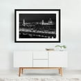 thumbnail image 2 of From Piazzale Michelangelo 01 B&W - Florence Tuscany Italy Photography Black and White City Architecture Skyline Nightlife Travel Poster Vintage Black Framed Wall Art Print 6 x 8 inches, 2 of 4