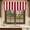 Dark Red, variant on Red Striped Valances for Windows, Decorative Rod Pocket Window Valance Curtains, Christmas Farmhouse Red White Stripes Short Curtain Drapes for Kitchen/Bathroom/Living Room, 2 Panels, 42" W x 12" L