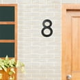 thumbnail image 3 of Stainless Steel Floating House Number, Metal Modern House Numbers, for Outdoor Mailbox Yard Home Wall DoorGarage Gate with Nail Kit, Coated Black, 3 of 4