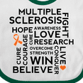 thumbnail image 4 of Inktastic Multiple Sclerosis MS Awareness Walk Boys or Girls Baby Bib, 4 of 4