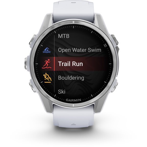 Garmin, monitor deportivo, fenix 8, 43mm, AMOLED, Whitestone