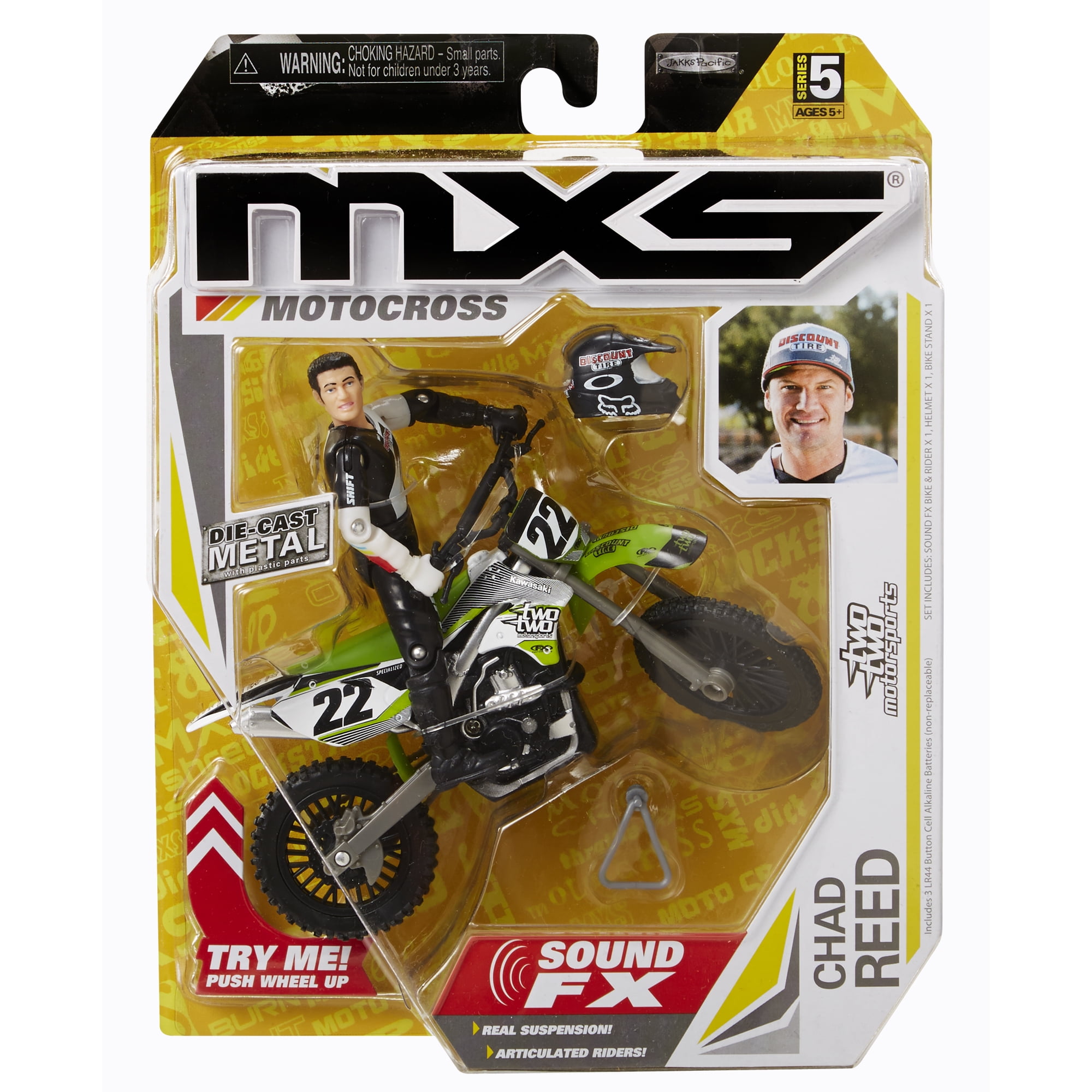 Adventure Force MXS Chad Reed Bike and Rider with Sound Effects ...