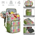thumbnail image 4 of Boho Insulated Cooler Backpack 20L - Vintage Floral Tribal Folk Style Soft Cooler Bag, Leakproof Camping & Picnic Backpack with Long-Lasting Insulation, Holds 26 Cans for Beach & Outdoor, 4 of 4